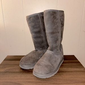 UGG Gray Classic Tall Boots